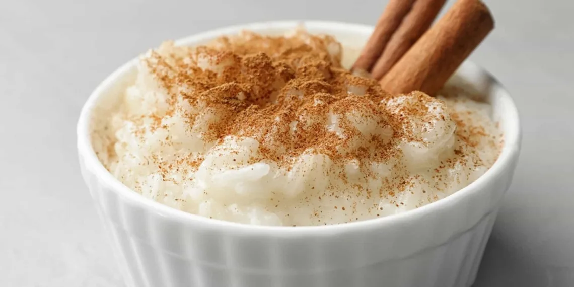 Arroz doce com baunilha