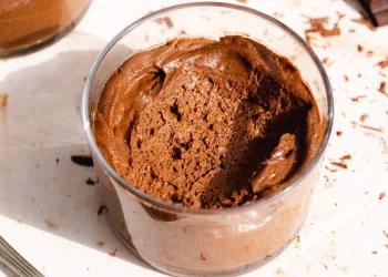 Mousse de chocolate vegan