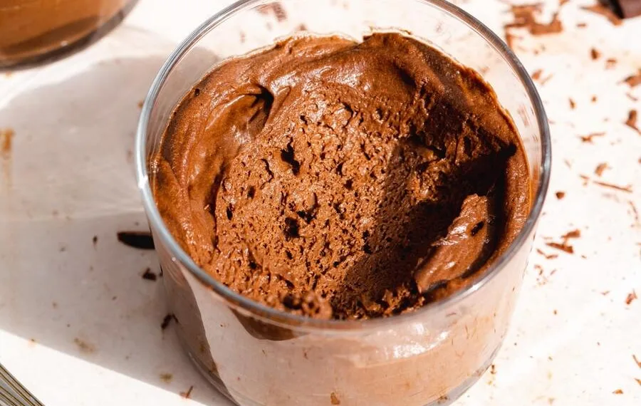 Mousse de chocolate vegan