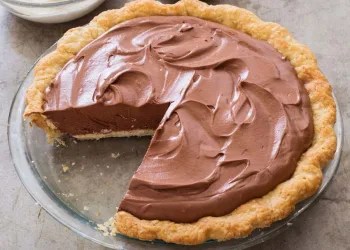 Tarte de chocolate cremosa