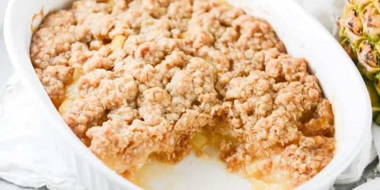 Crumble de ananás