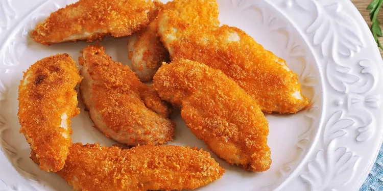 Tiras de frango crocantes
