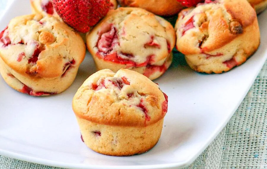 Madalenas de morango