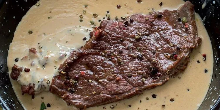 Bife com molho de pimenta