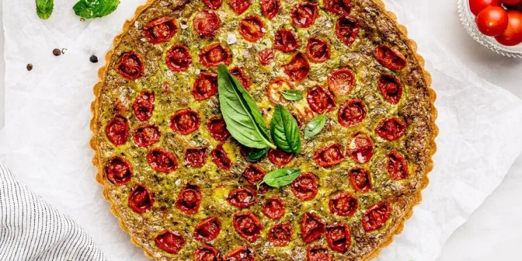 Quiche de tomate cherry