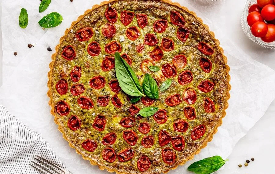 Quiche de tomate cherry