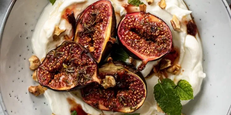 Figos assados no forno