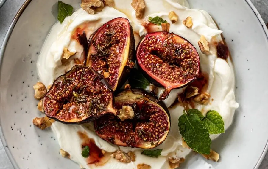 Figos assados no forno