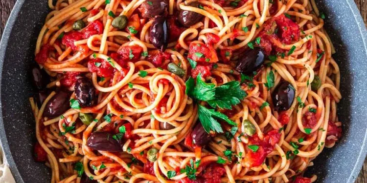 Esparguete à puttanesca