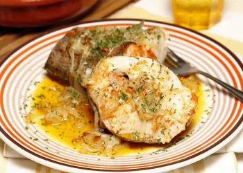 Pescada no forno à moda antiga