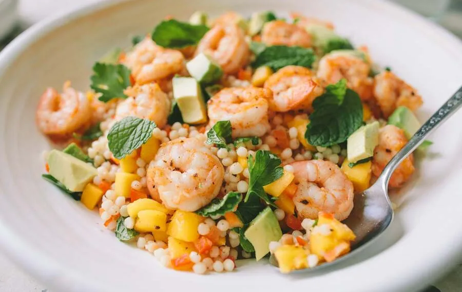 Bowl de camarão simples e rápido