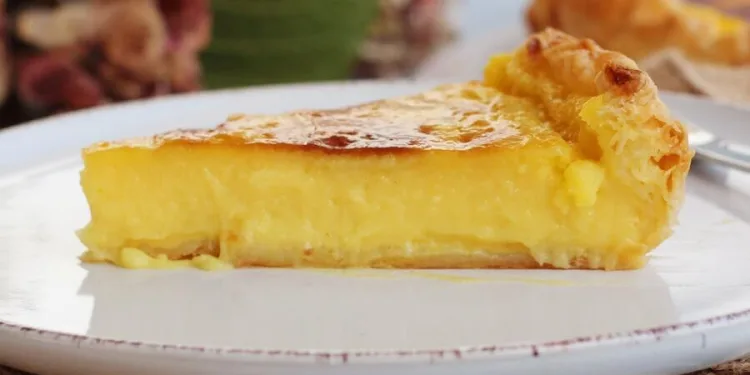 Tarte de nata fácil e deliciosa