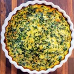 Quiche de atum e espinafres