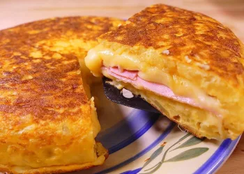 Tortilha de batata e presunto