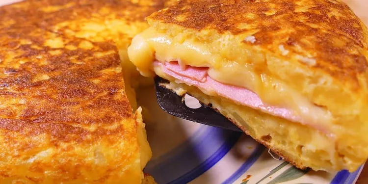 Tortilha de batata e presunto