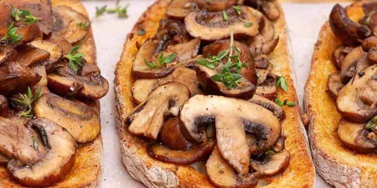 Bruschetta de cogumelos