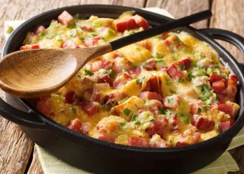 Omelete de salsichas