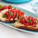Bruschettas de tomate e manjericão