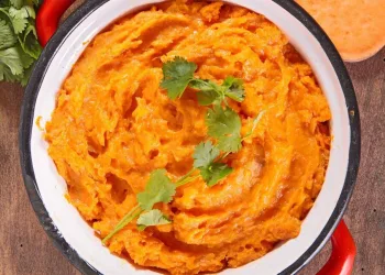 Puré de batata doce cremoso