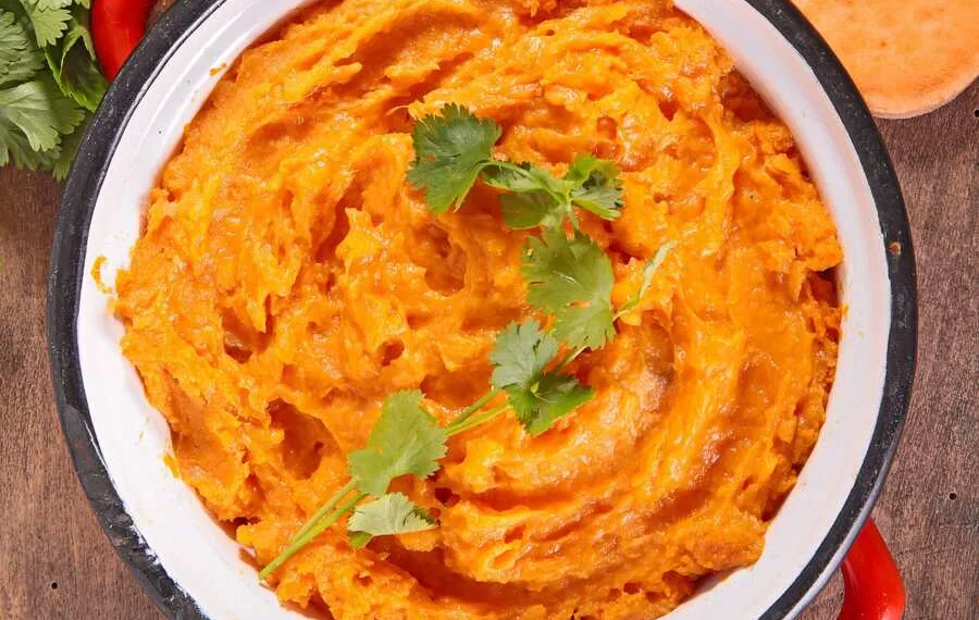 Puré de batata doce cremoso