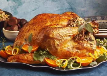 Peru recheado com alheira