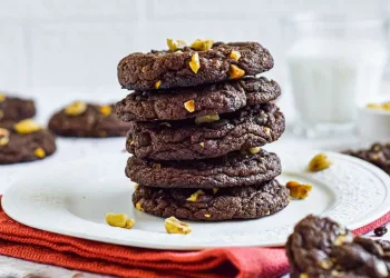 Bolachas de nutella com nozes