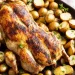 Frango assado no forno com batatas
