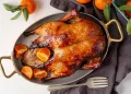 Pato assado no forno suculento