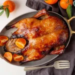 Pato assado no forno suculento
