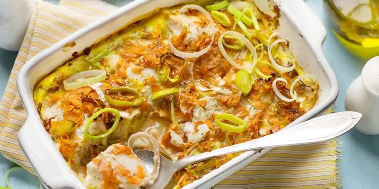 Medalhões de pescada gratinados