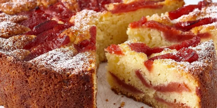 Bolo de marmelo húmido e fofinho