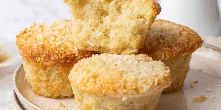 Queques de coco húmidos e fofinhos