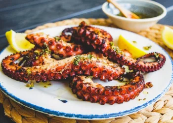 Polvo grelhado à moda antiga