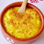 Leite creme com canela