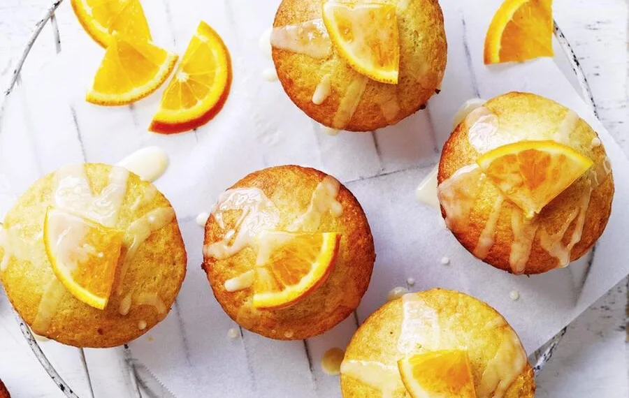 Queques de laranja húmidos