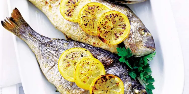 Robalo no forno com limão