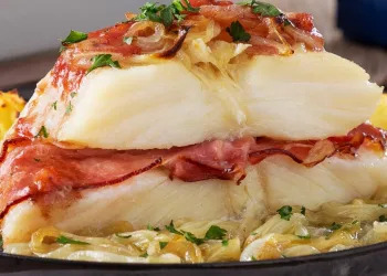 Bacalhau com presunto