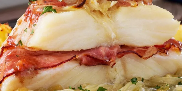 Bacalhau com presunto