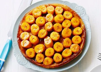 Tarte de banana e canela