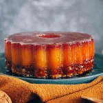 Pudim de laranja com amêndoa