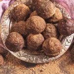 Trufas de chocolate de Natal