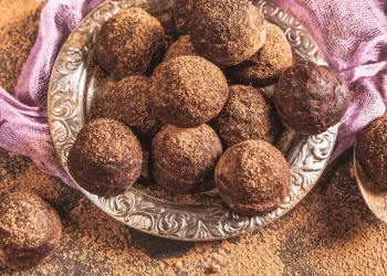 Trufas de chocolate de Natal