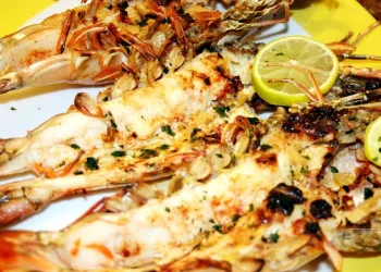 Carabineiros grelhados fáceis e deliciosos