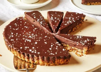 Tarte de banana e chocolate