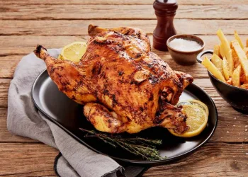 Frango assado à alentejana