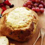 Pão recheado com queijo da serra