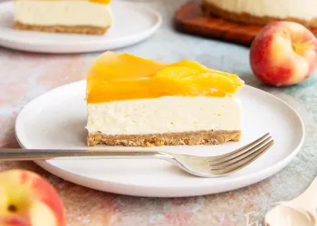 Cheesecake de pêssego