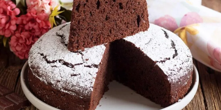 Bolo de chocolate de Natal