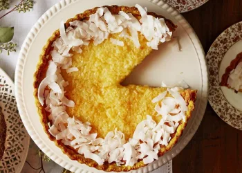Tarte de laranja e coco