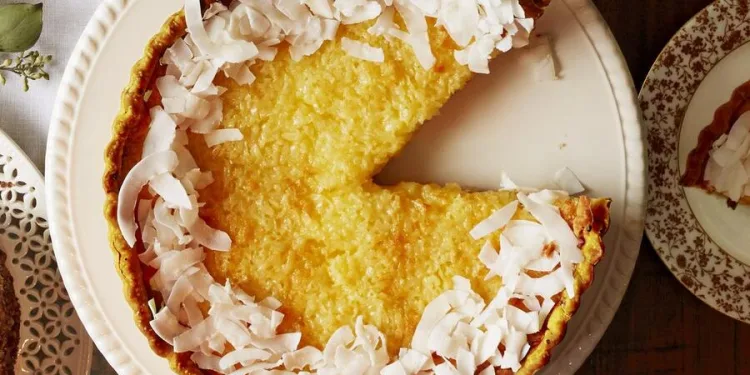 Tarte de laranja e coco